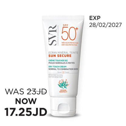 SVR Sun Secure Ecran Mineral Tinted Cream 60ml واقي شمس فيزيائي