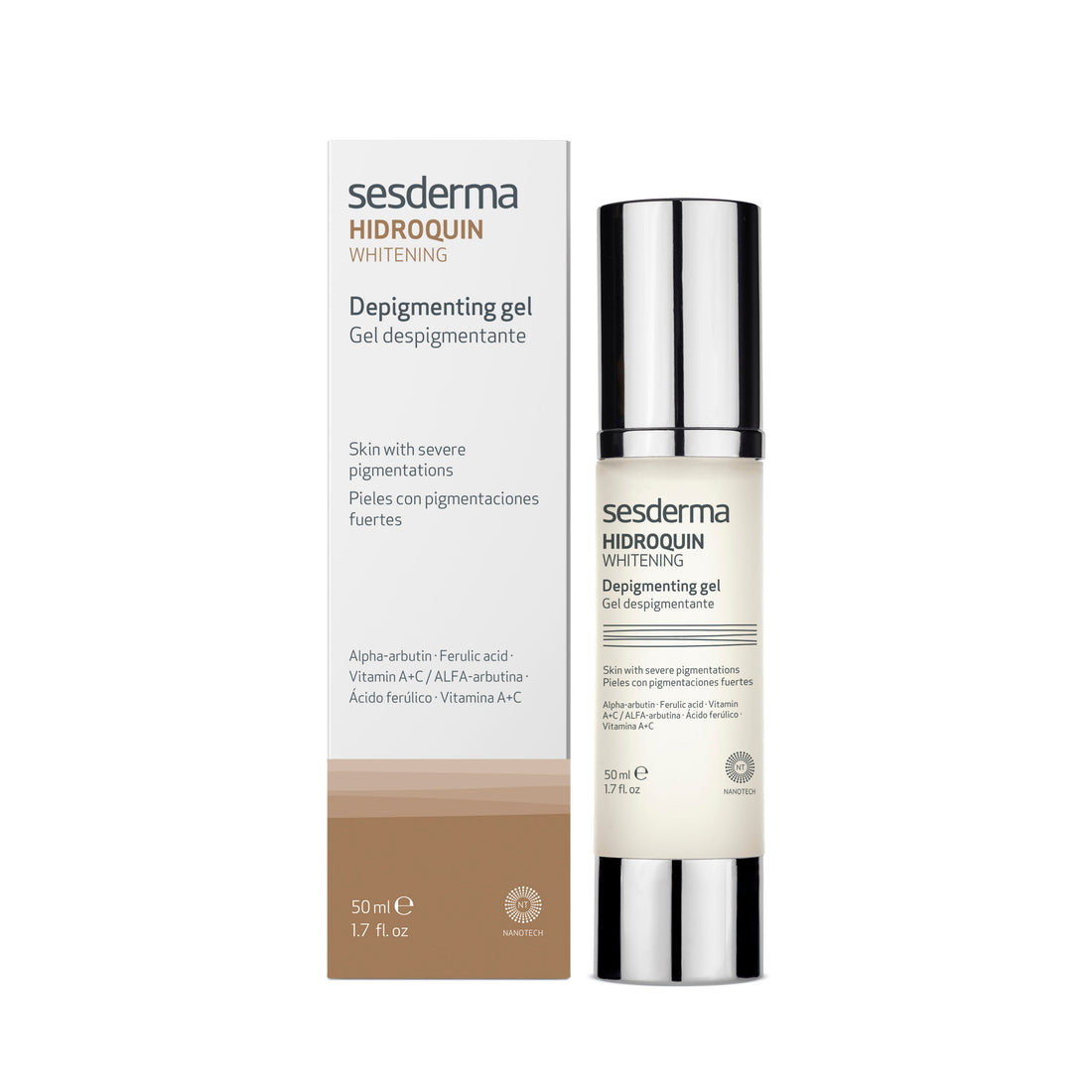 Sesderma Hidroquin Whitening Gel 50ml جل لعلاج ومنع ظهور فرط تصبغ الجلد