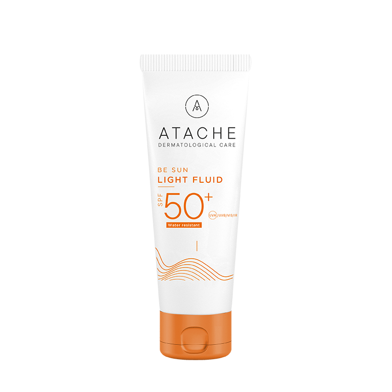 Atache Be Sun Spf50+ Light Fluid 50ml واقي شمس للبشرة العادية والمختلطة