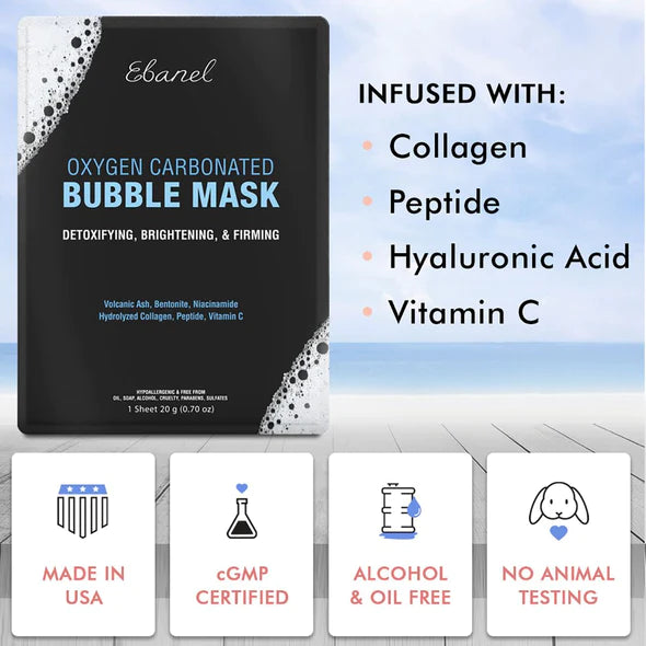 Ebanel Bubble Mask Sheet قناع الفقاعات الكربوني