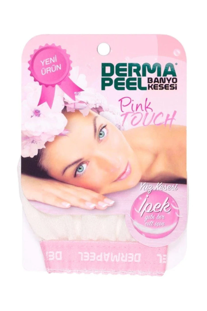 Derma Peel Pink Touch Face Loofah ليفة ناعمة للوجه