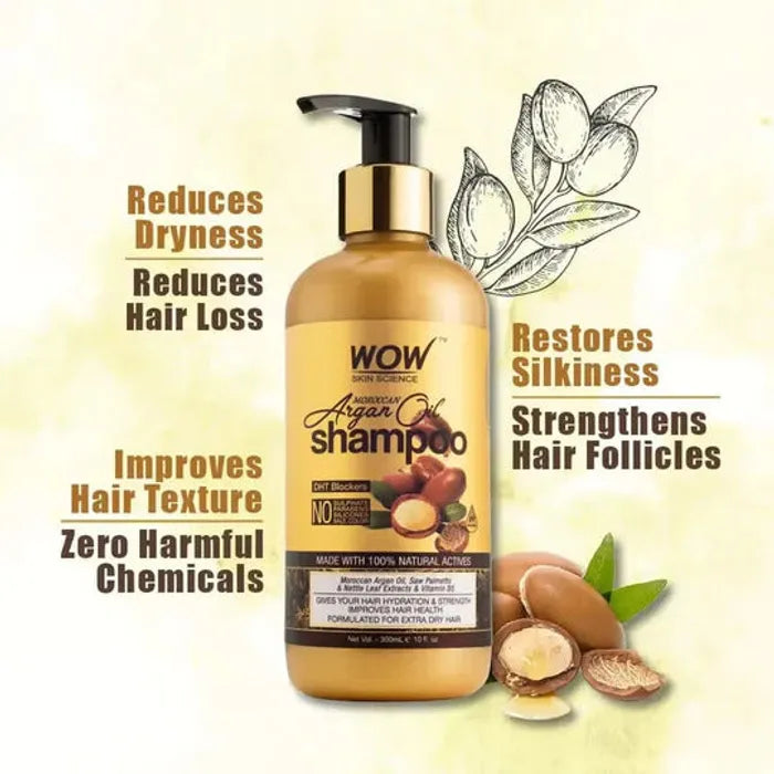 Wow Argan Oil Shampoo 300ml شامبو زيت الأرغان المغربي