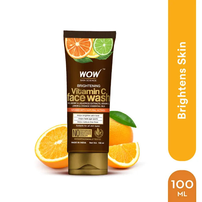 Wow Brightening Vitamin C Face Wash 100ml غسول فيتامين سي للوجه