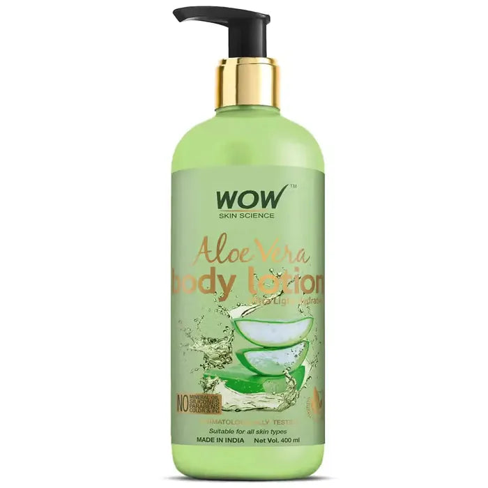 Wow Aloe vera Body Lotion 400ml لوشن الجسم بالصبار