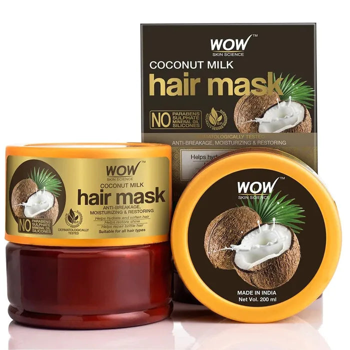 Wow Coconut Milk Hair Mask 200ml ماسك الشعر بحليب جوز الهند