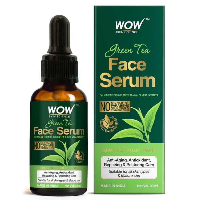 Wow Green Tea Face Serum 30ml سيروم الوجه بالشاي الأخضر