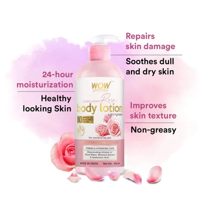 Wow Himalayan Rose Body Lotion 400ml لوشن الجسم بالورد