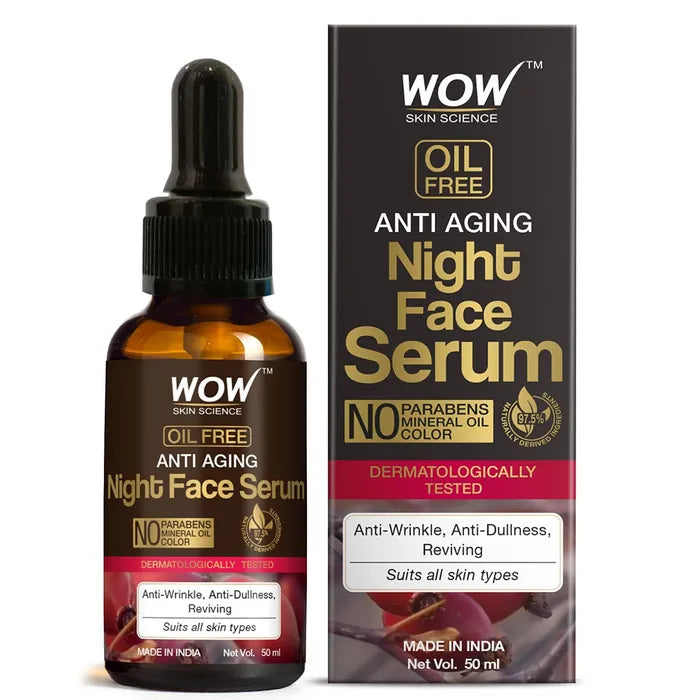 Wow Night Face Serum 50ml سيروم ليلي مضاد للتجاعيد