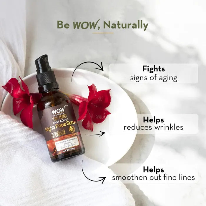 Wow Night Face Serum 50ml سيروم ليلي مضاد للتجاعيد