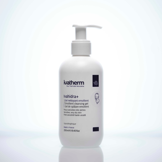 Ivatherm Ivahidra+ Emollient Cleansing Gel 250\500ml غسول جسم للبشرة الجافة الحساسة جدًا