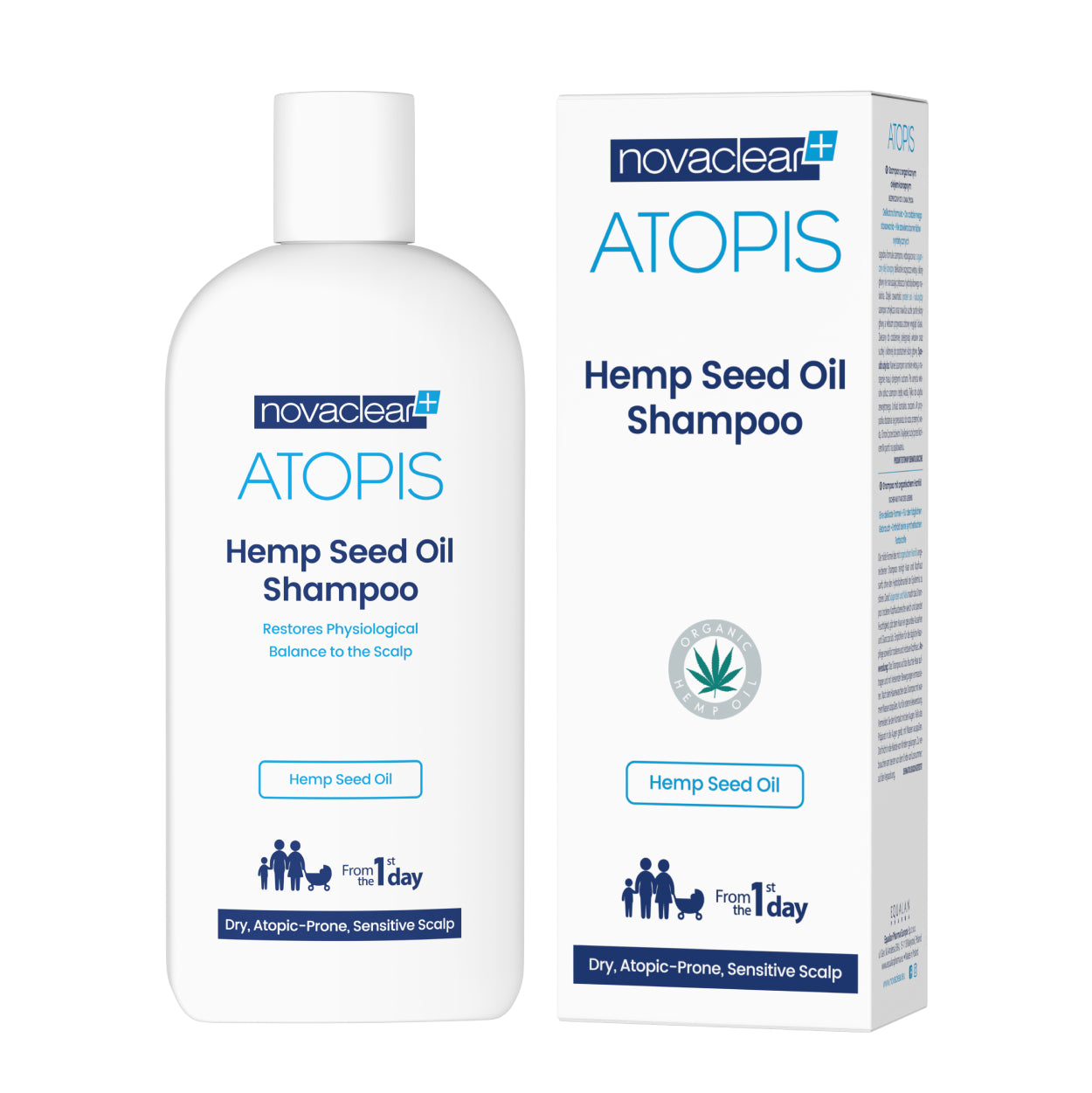 Novaclear Atopis Hemp Seed Oil Shampoo 250ml شامبو مضاد للحكة