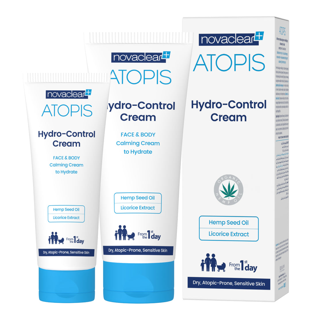 Novaclear Atopis Hydro Control Cream 100ml كريم مرطب وملطف للوجه والجسم