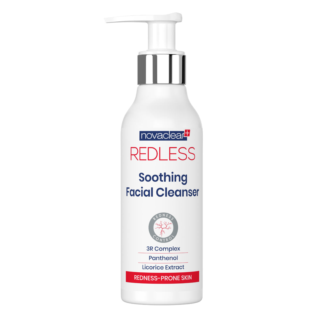 Novaclear Redless Soothing Facial Cleanser 150ml غسول مضاد للاحمرار