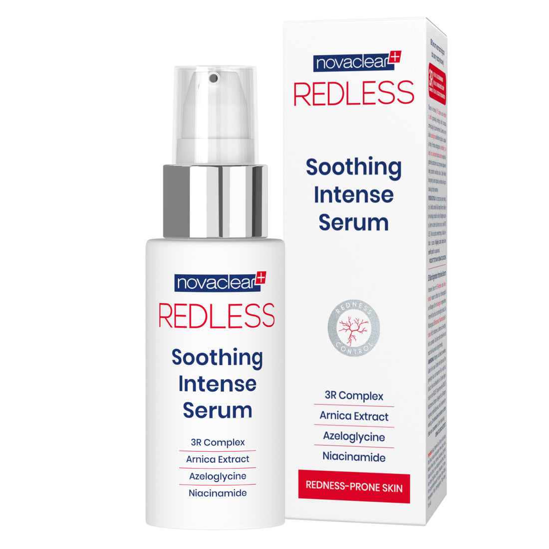 Novaclear Redless Soothing Intense Serum 30ml سيروم مضاد للاحمرار