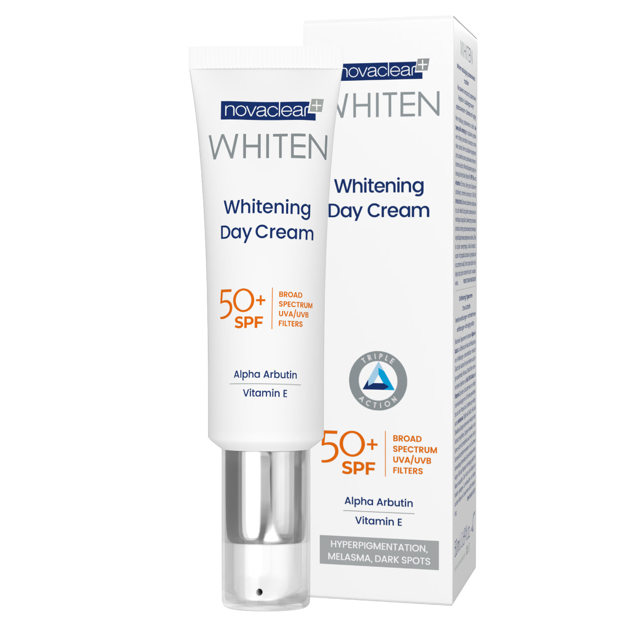 Novaclear Whitening Spf50+ Day Cream 50ml واقي شمس