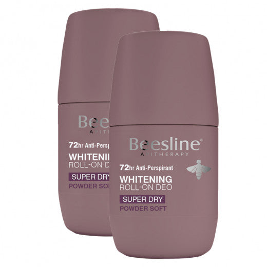 Offer Beesline Powder Soft Deo Roll On 50ml 2 Pcs مضاد للتعرق