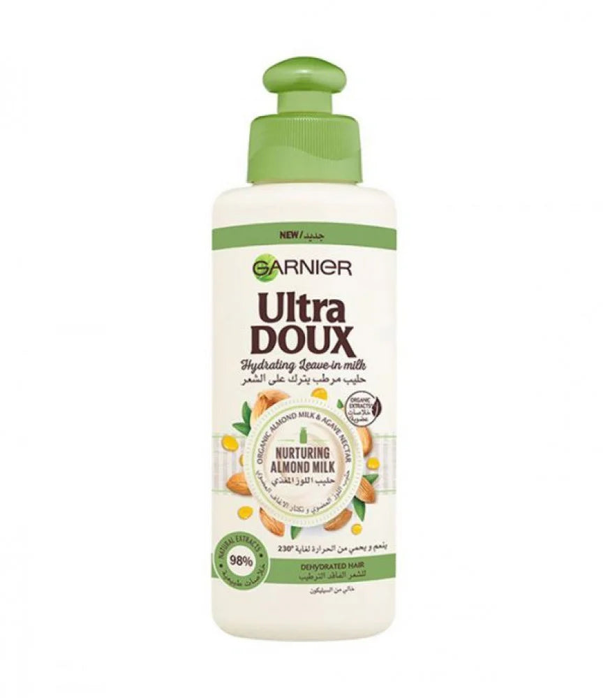 Garnier Ultra Doux Almond Milk Leave In 200ml حليب اللوز المرطب للشعر