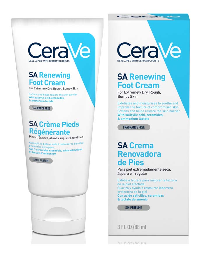 CeraVe SA Renewing Foot Cream 88ml كريم مرطب ومرمم للقدمين