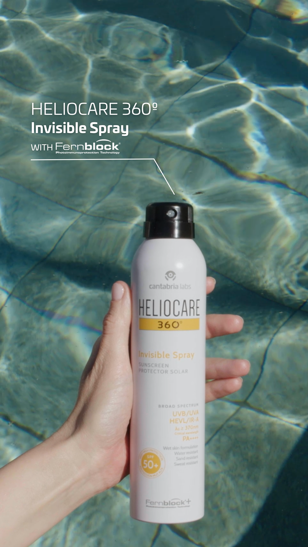 Heliocare 360 Spf50+ Invisible Spray 200ml واقي شمس