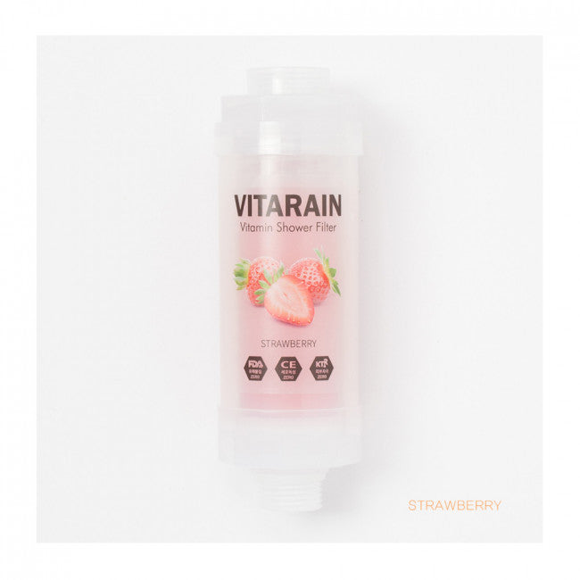 Vitarain Korean Vitamin Shower Filter -Strawberry فلتر الاستحمام لتنقية المياه بالفراولة