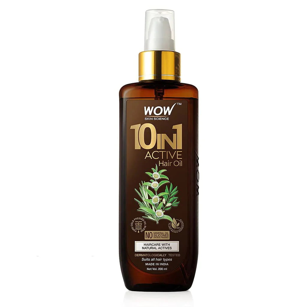 Wow 10 In 1 Active Hair Oil 200ml زيت لنمو الشعر