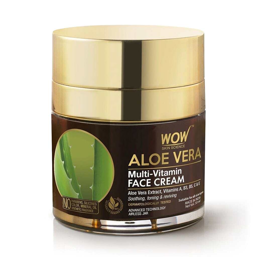 Wow Aloe Vera Face Cream 50ml كريم الوجه المضاد للشيخوخة