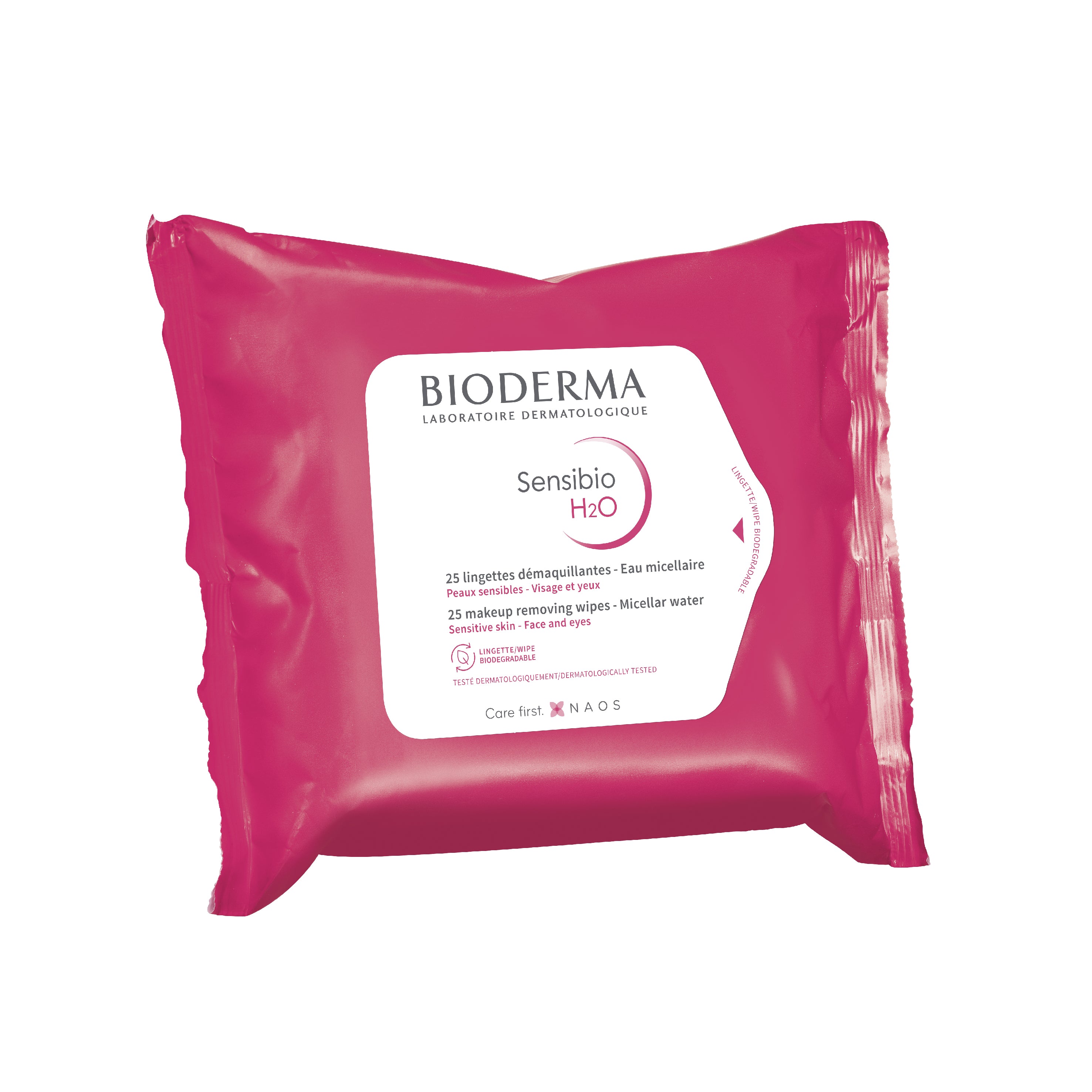 Bioderma Sensibio H20 Makeup Removing Wipes 25pcs مناديل مزيلة للمكياج للبشرة الحساسة