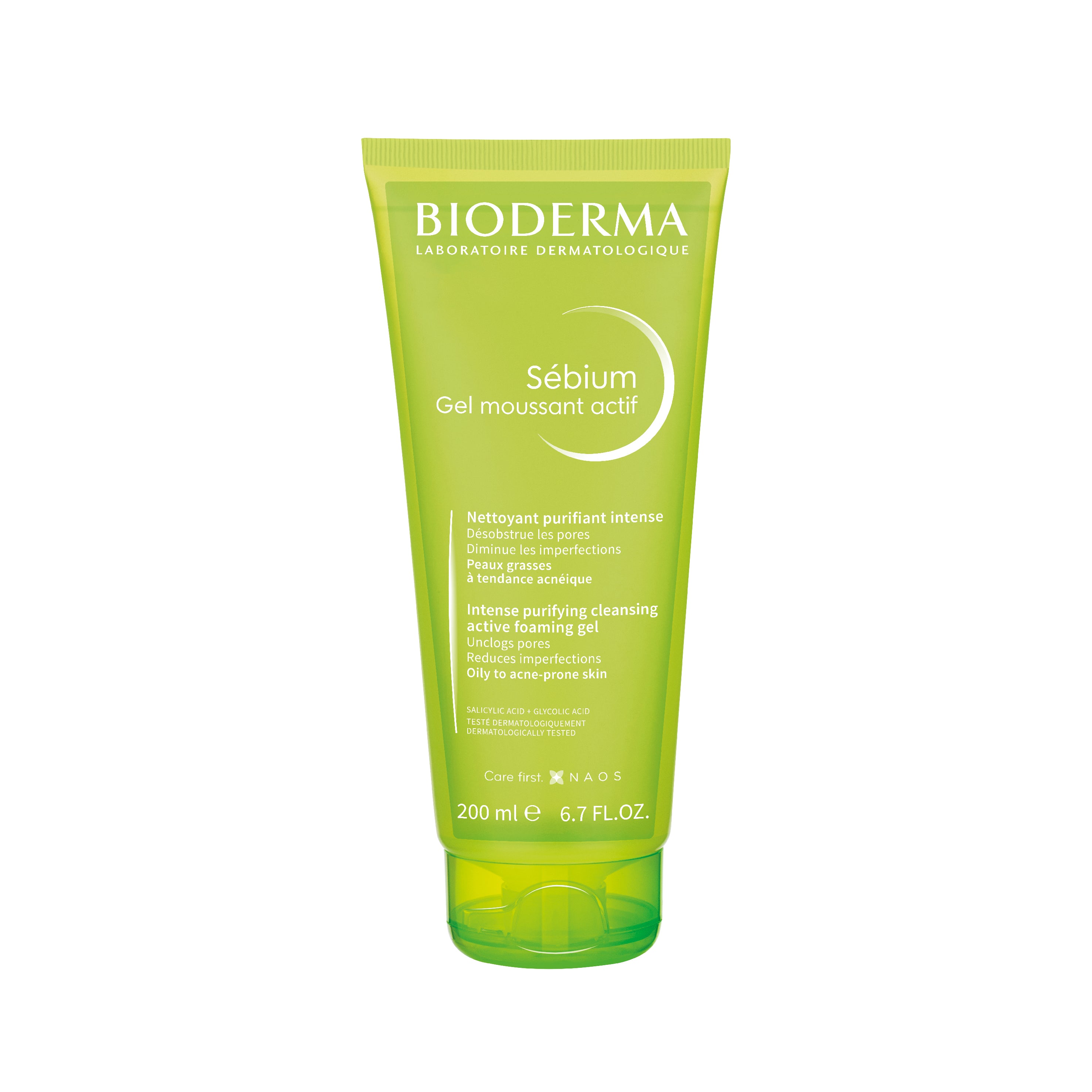 Bioderma Sébium Active Foaming Gel 200ml غسول جل منقي للبشرة الدهنية