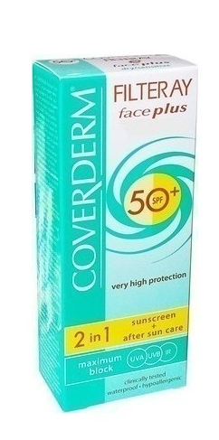 Coverderm Filteray Face Plus SPF50 50ml واقي شمس للبشرة الحساسة