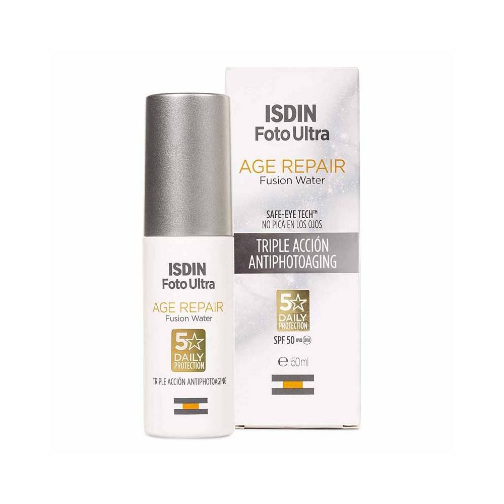 ISDIN Fotoultra AGE Repair Spf50 Fusion Water 50ml واقي شمس مضاد للشيخوخة