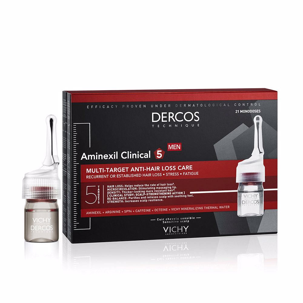 Vichy Dercos Aminexil Clinical Anti Hair Loss Amp 21*6ml -Men أمبولات علاج تساقط الشعر عند الرجال