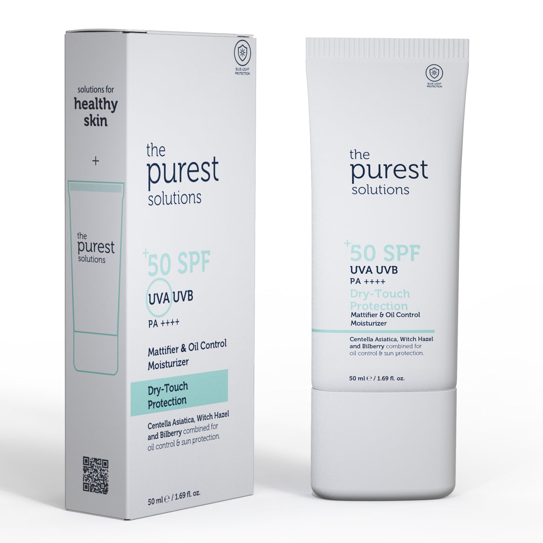 The Purest Solutions Dry Touch Spf50+ Cream 50ml واقي شمس للبشرة الدهنية والمختلطة