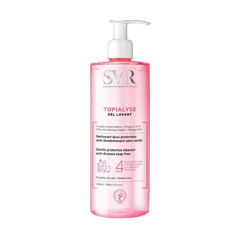 SVR Topialyse Cleansing Gel 400ml غسول جل للبشرة الجافة و الحساسة