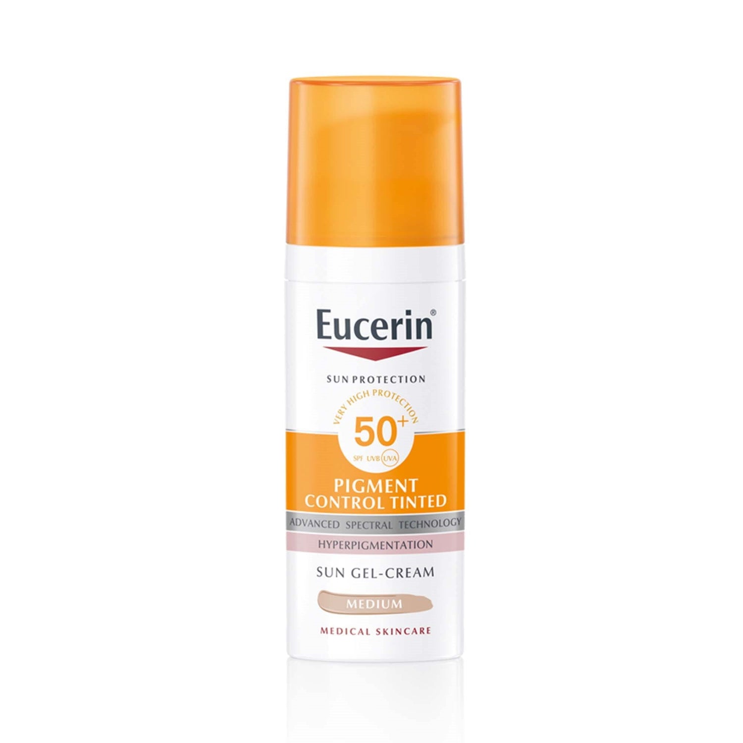 Eucerin Pigment Control Spf50+ Tinted Gel Cream 50ml واقي شمس مضاد للتصبغات بلون