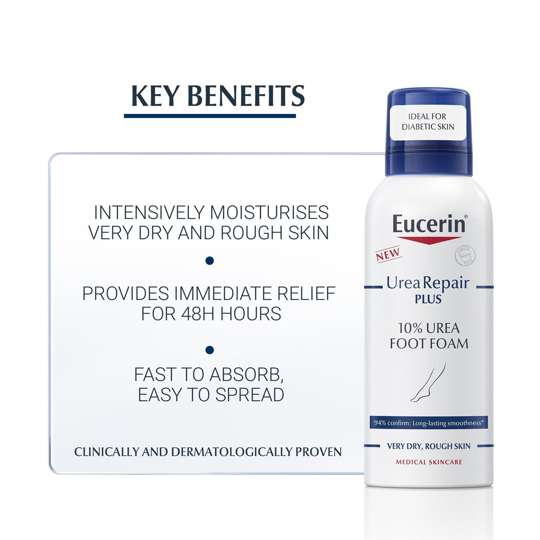 Eucerin Urea 10% Foot Foam 150ml رغوة مرطبة للقدمين باليوريا