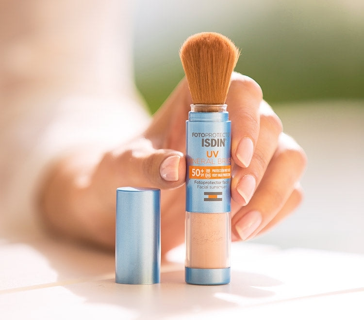 ISDIN Sunbrush Mineral SPF50+ 4g واقي شمس بالمعادن باستخدام الفرشاة