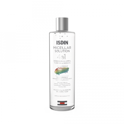 ISDIN 4 In 1 Micellar Solution 400ml مزيل مكياج للوجه والعيون