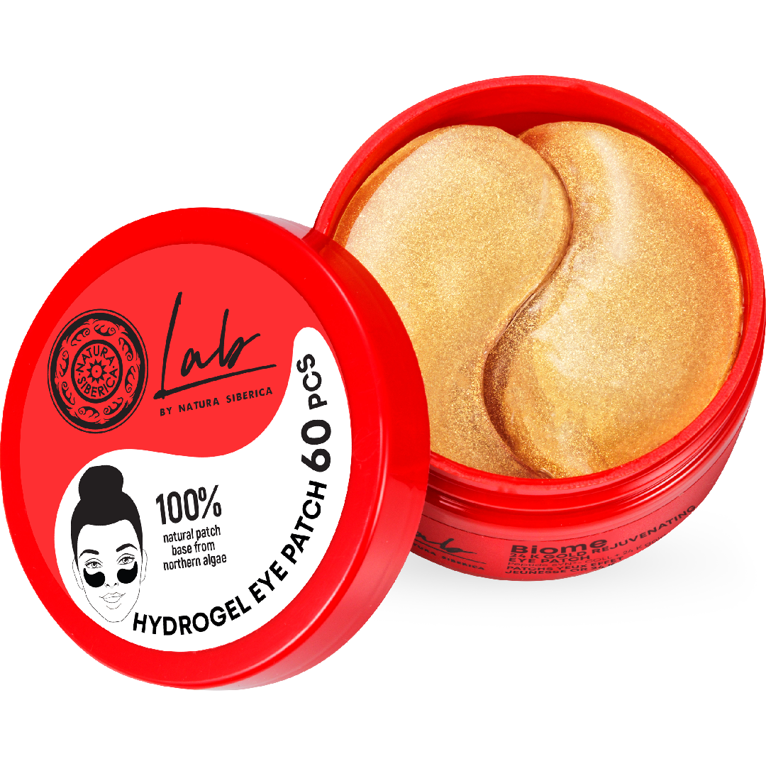 Natura Siberica Lab Biome 24 K Gold Eye Patch 60 Pcs لصقات تجديد منطقة العين بالذهب