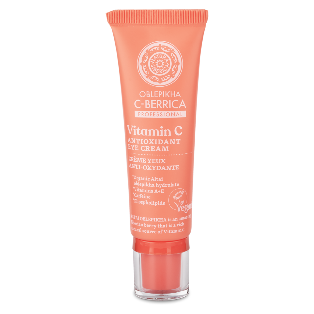 Natura Siberica Oblepikha C-Berrica Antioxidant Eye Cream 30ml كريم فيتامين سي العضوي لمنطقة العين