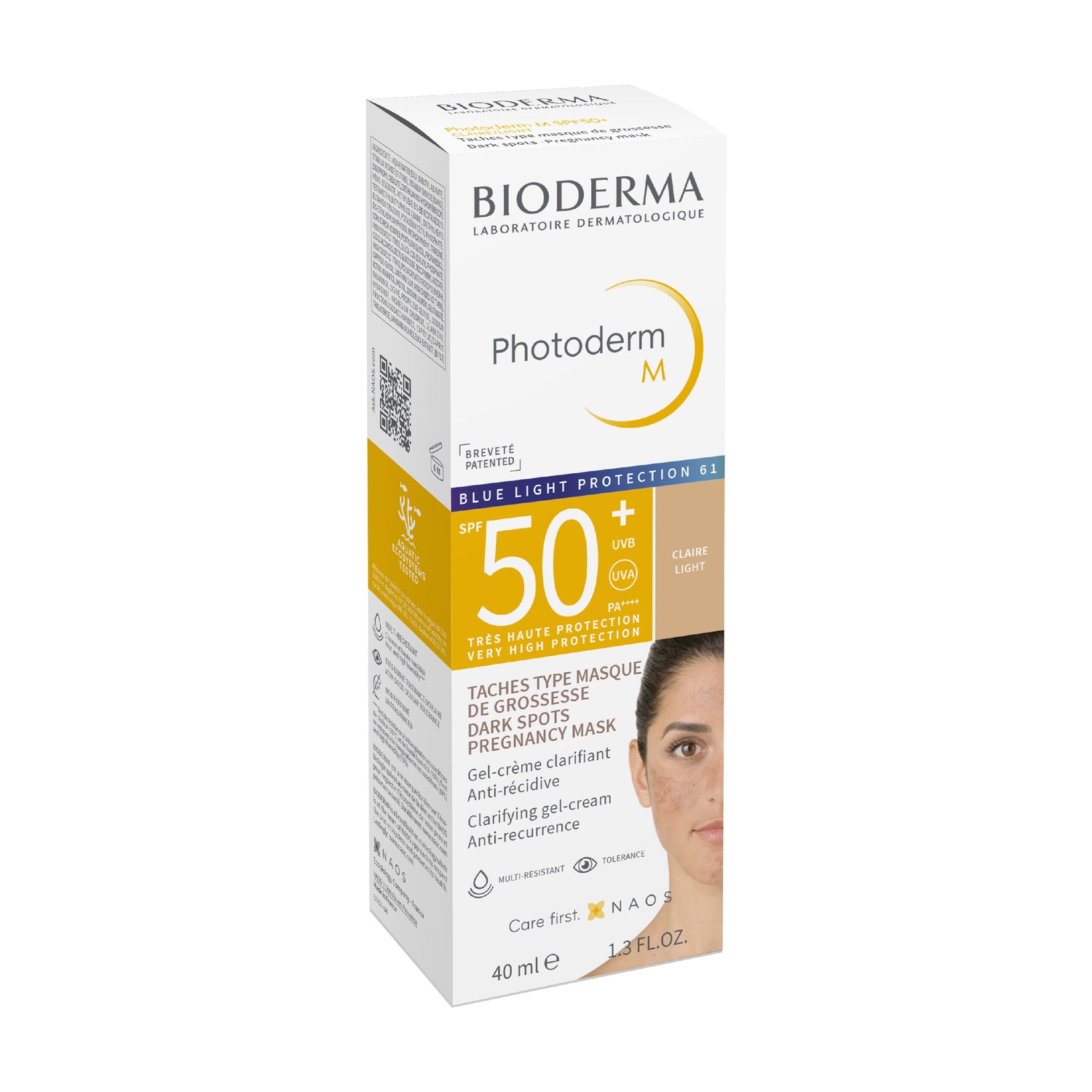 Bioderma Photoderm M Spf50+ Tinted Light Cream 40ml واقي شمس مضاد للبقع