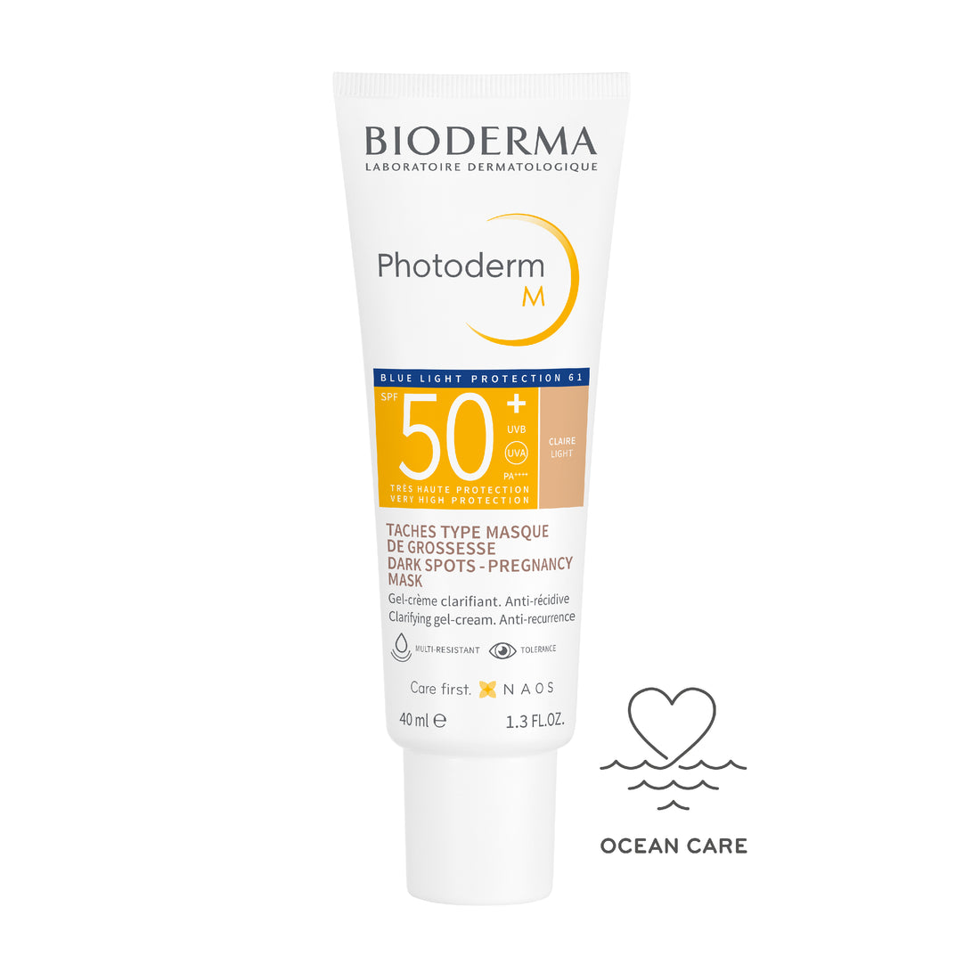 Bioderma Photoderm M Spf50+ Tinted Light Cream 40ml واقي شمس مضاد للبقع