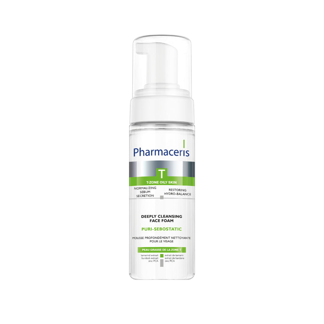 Pharmaceris T Puri-sebostatic Deeply Cleansing Face Foam 150ml غسول رغوي للبشرة الدهنية