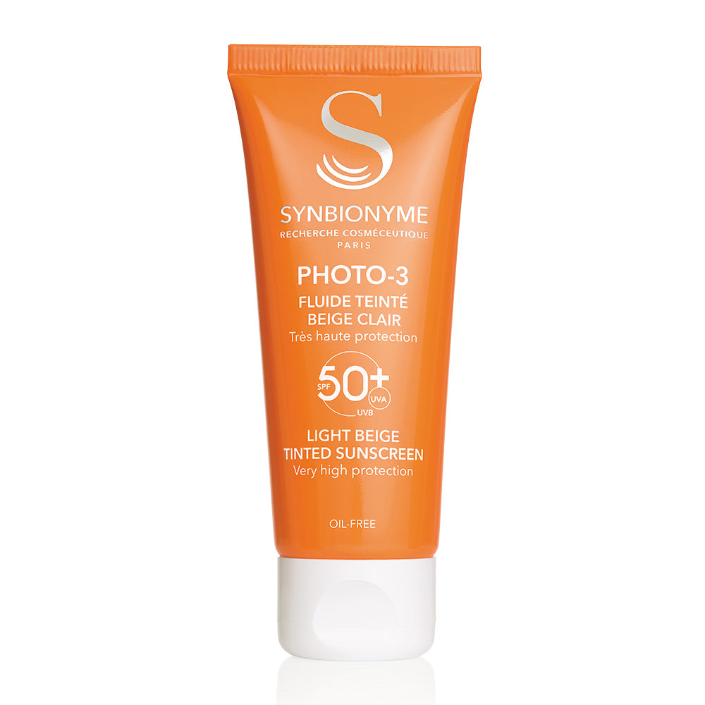 Synbionyme Photo-3 Light Beige Tinted SPF50+ 40ml واقي شمس بلون للبشرة الدهنية