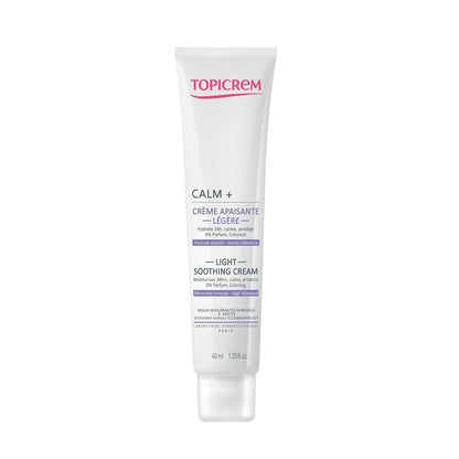 Topicrem Calm+ Soothing Light Cream 40ml كريم مرطب للبشرة المختلطة الحساسة