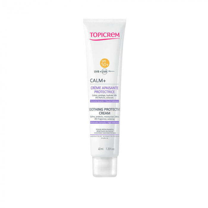 Topicrem Calm+ Protective Soothing Cream SPF50+ 40ml كريم مهدئ وواقي شمس