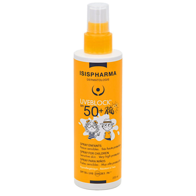 Isis Pharma Uveblock Spf50+ Kid Spray 200ml سبراي واقي شمس للاطفال