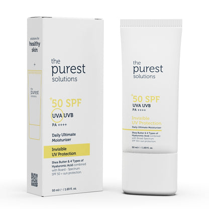 The Purest Solutions Spf50+ Invisible Cream 50ml واقي شمس للبشرة الجافة