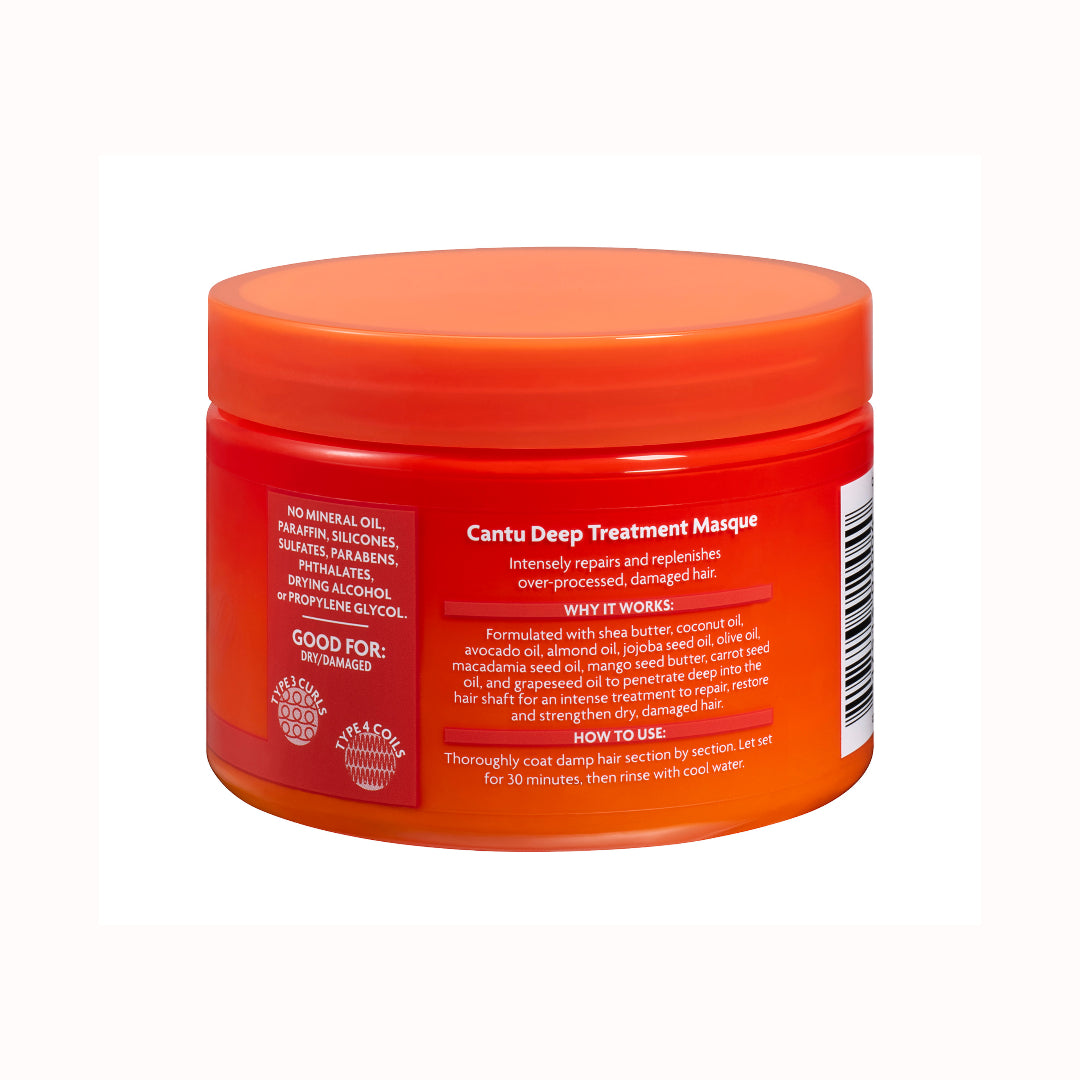 Cantu Deep Treatment Mask Jar 340g ماسك ترطيب معالج مكثف للشعر الجاف