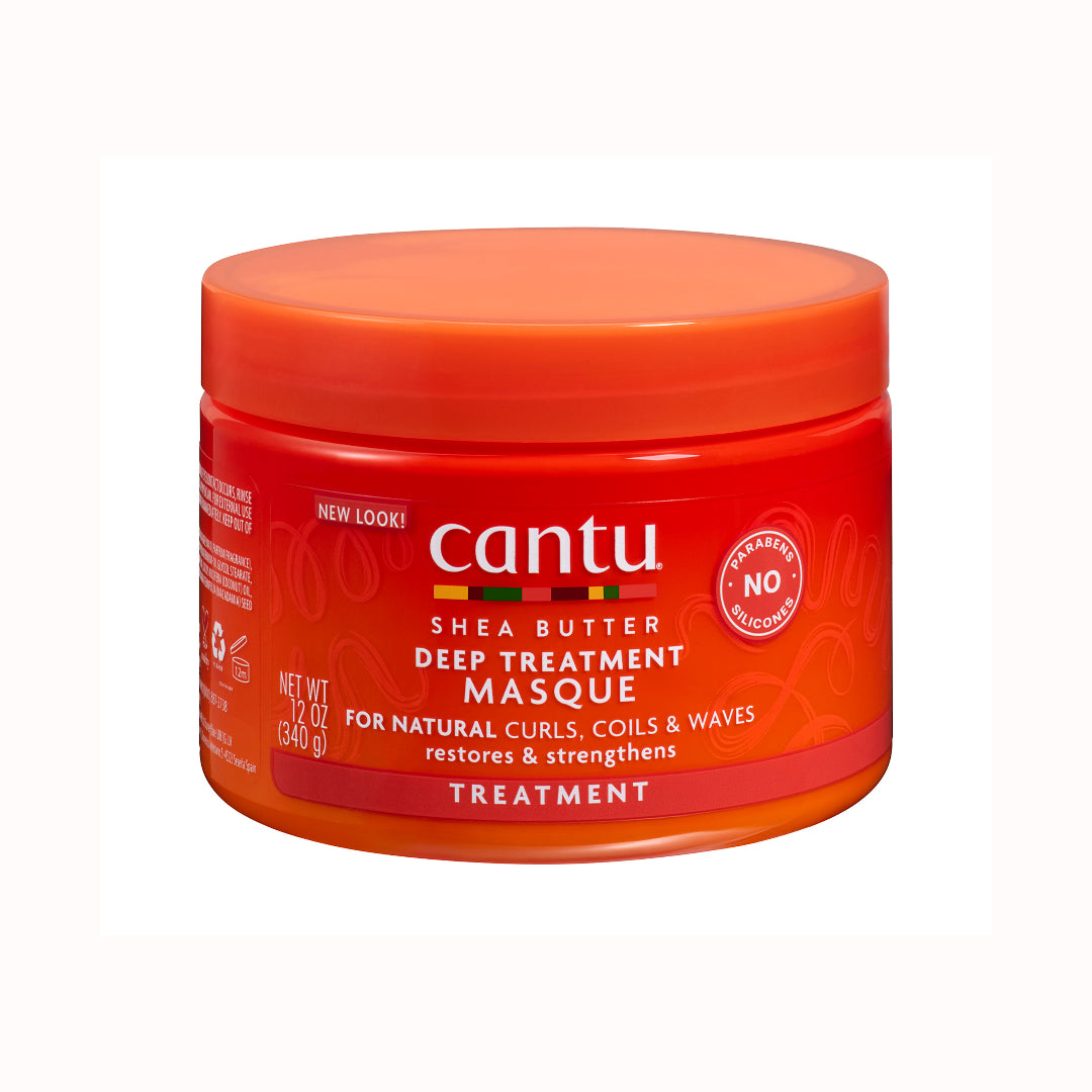 Cantu Deep Treatment Mask Jar 340g ماسك ترطيب معالج مكثف للشعر الجاف