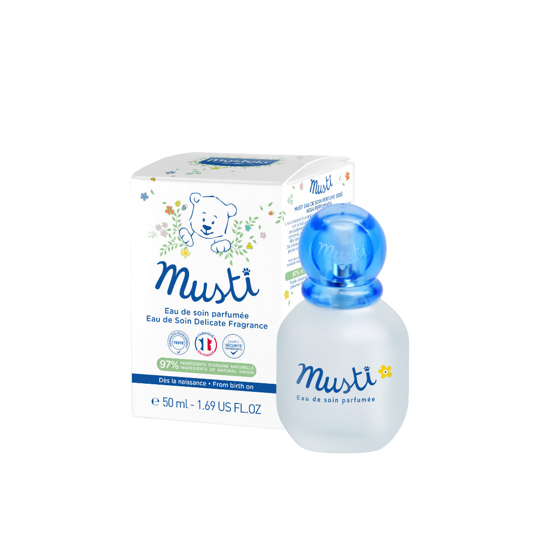 Mustela Musti Eau De Soin Perfume 50ml عطر للاطفال بدون كحول للجنسين